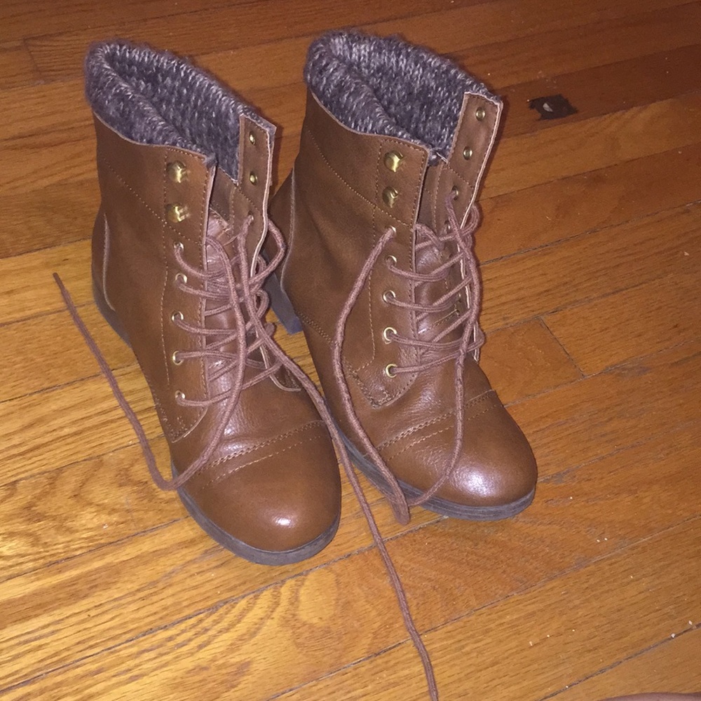 Never worn combat boot style shoes